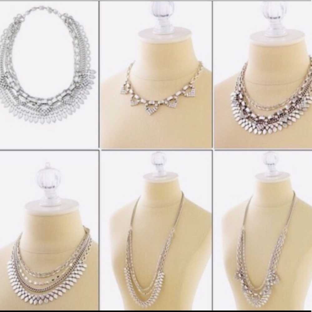 Stella & Dot | Versatile 5-in-1 ⚔️SILVER SUTTON⚔️ Statement Necklace - Picture 6 of 8